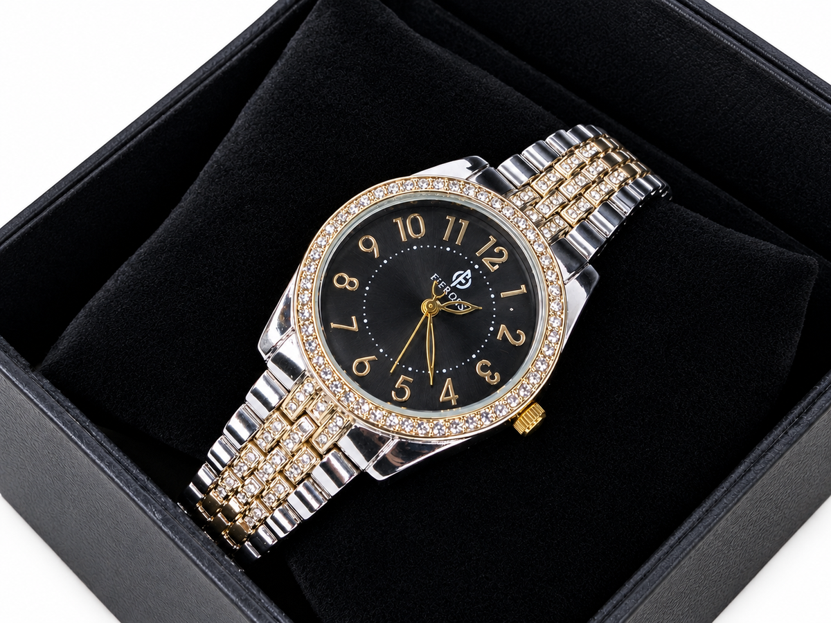 Ferro Luxury Rhinestone Analog Watch