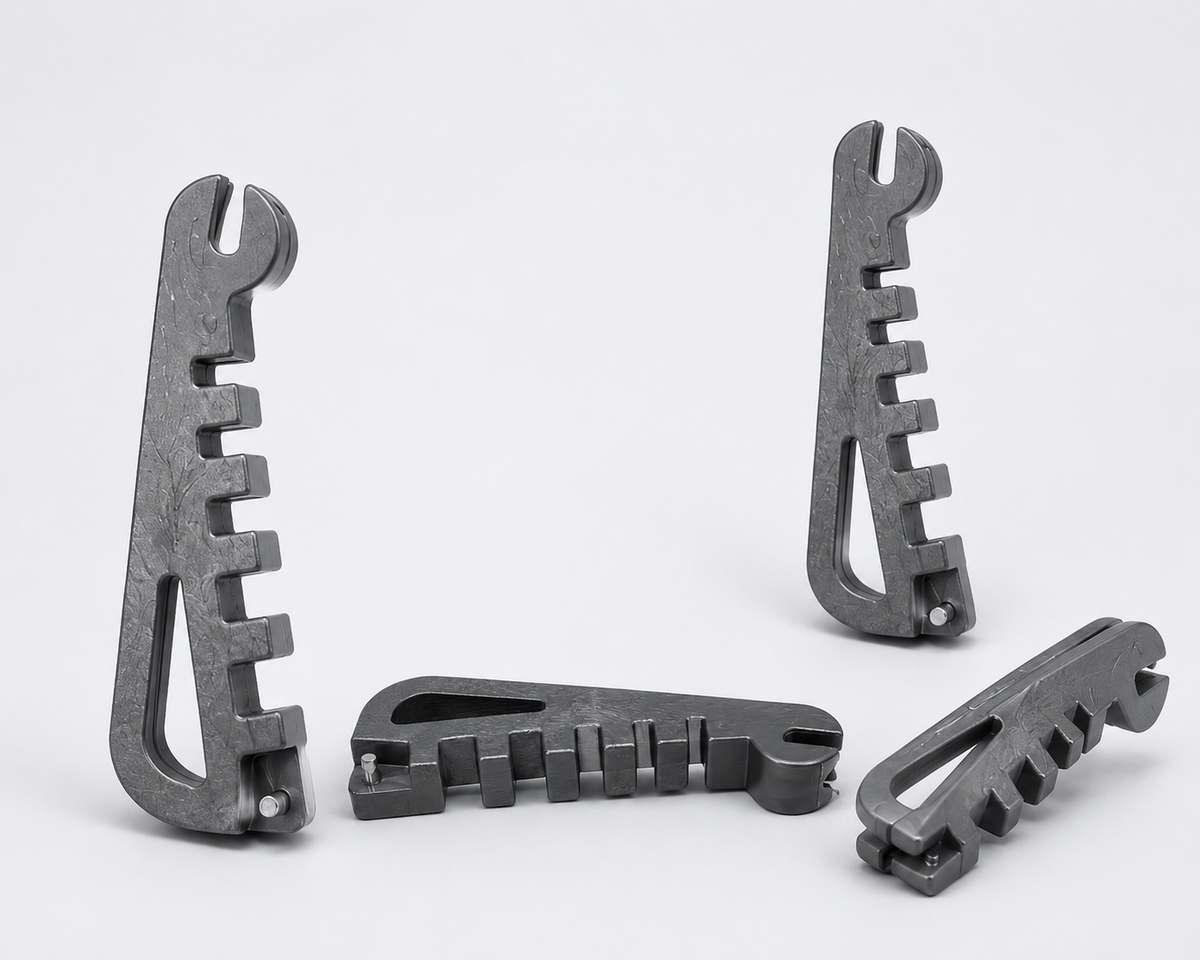 Multifunctional Eyeglass Repair Tool - four pieces shown from different angles