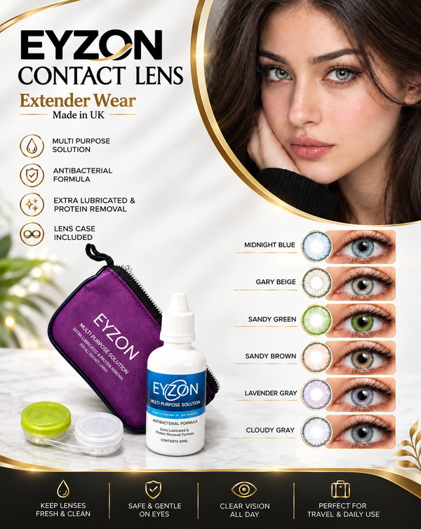 Eyzon Lens Care Kit - Complete Contact Lens Solution