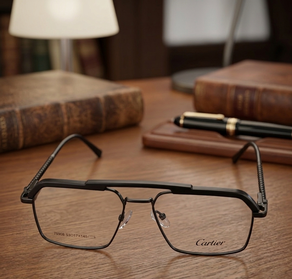 Luxury Black Square Frame Eyeglasses