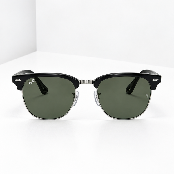 Ray-Ban Clubmaster Classic Sunglasses – Black & Silver | RB3016