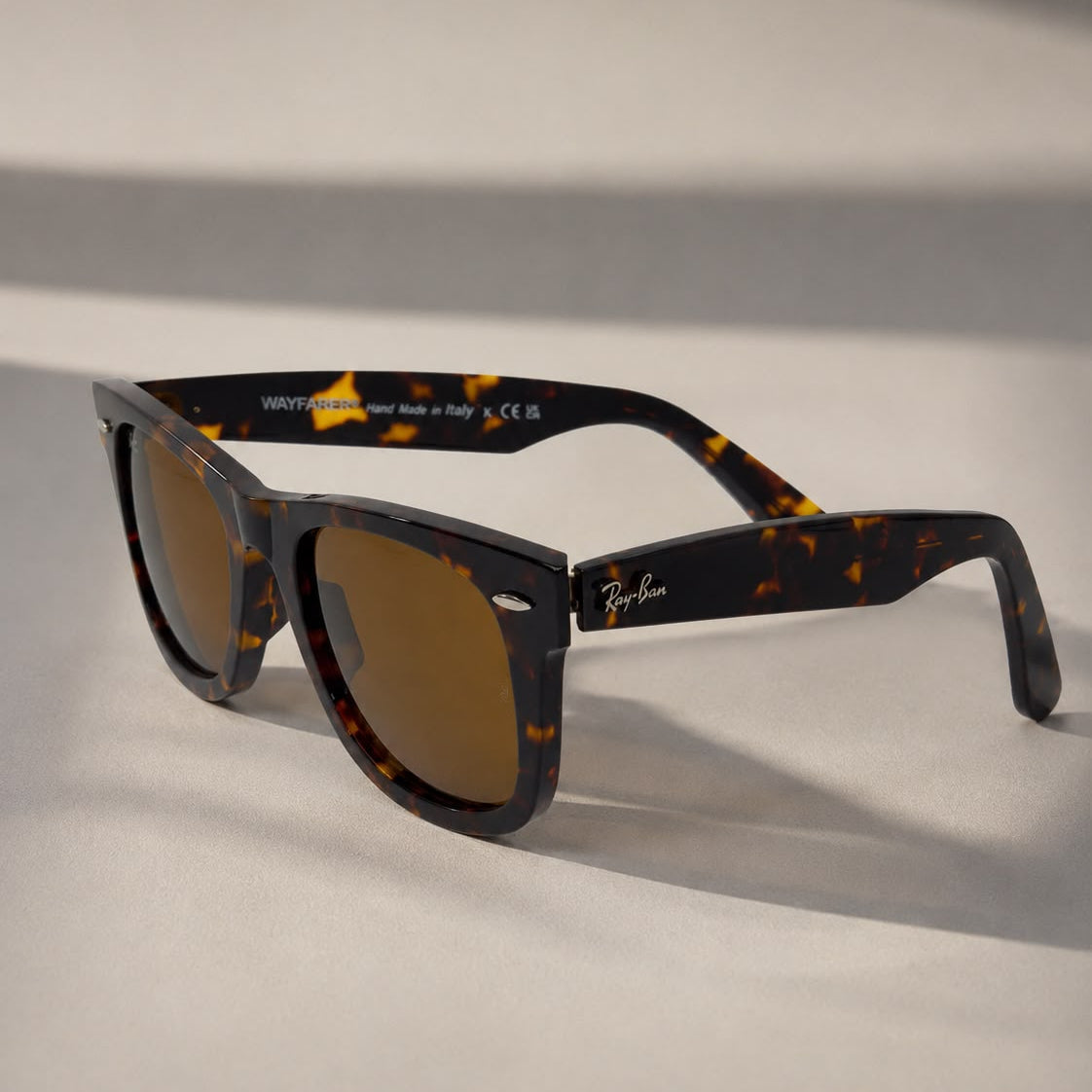 Ray-Ban Original Wayfarer RB2140 Tortoise – Lifestyle Worn by Model