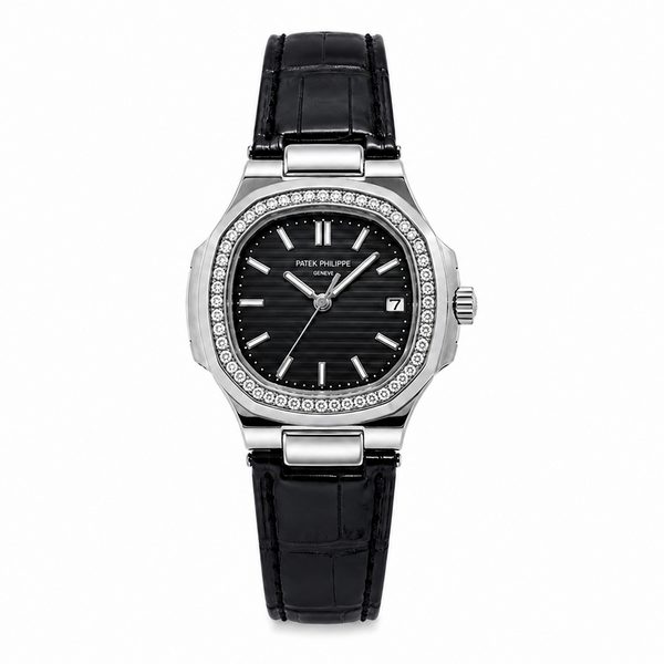 Patek Philippe Nautilus Ladies Diamond Bezel Watch - On Display