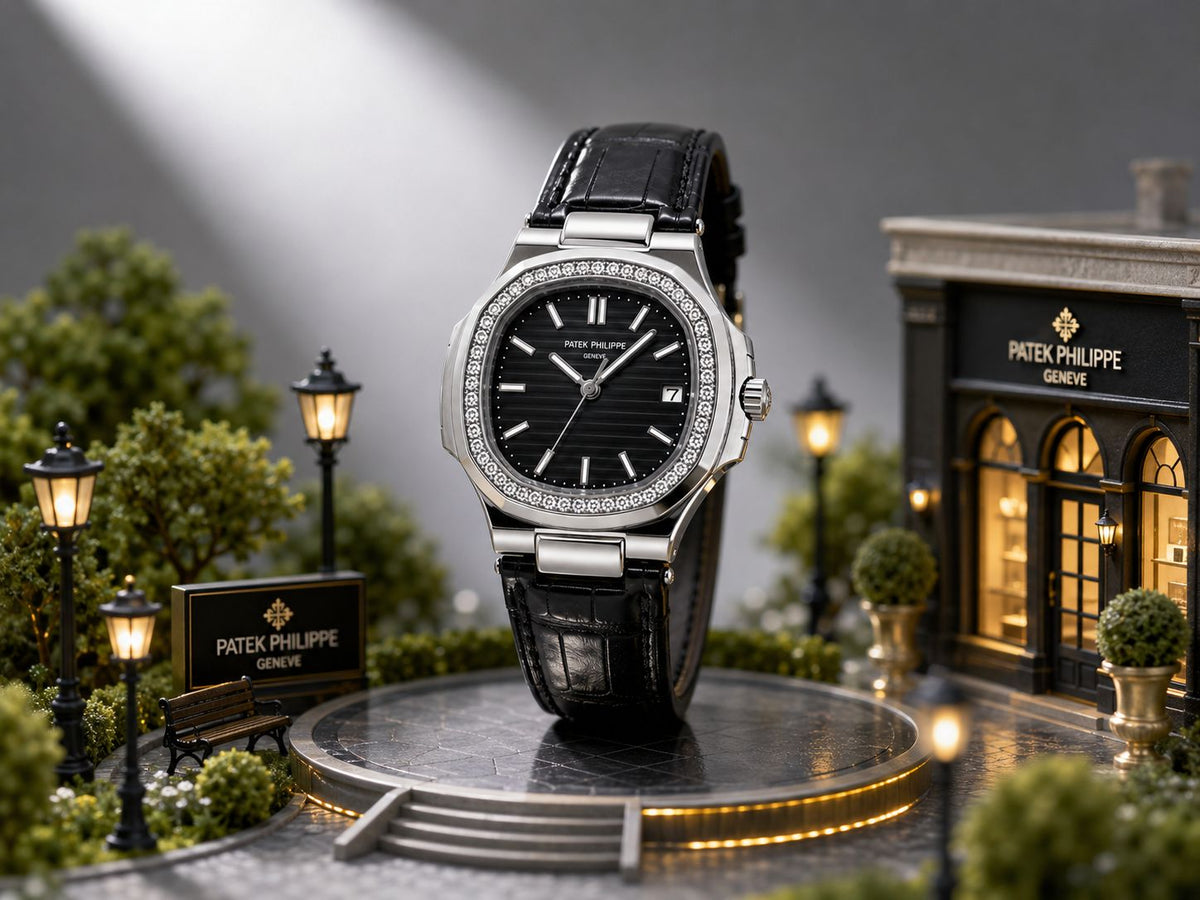 Patek Philippe Nautilus Ladies Diamond Bezel Watch - In Box