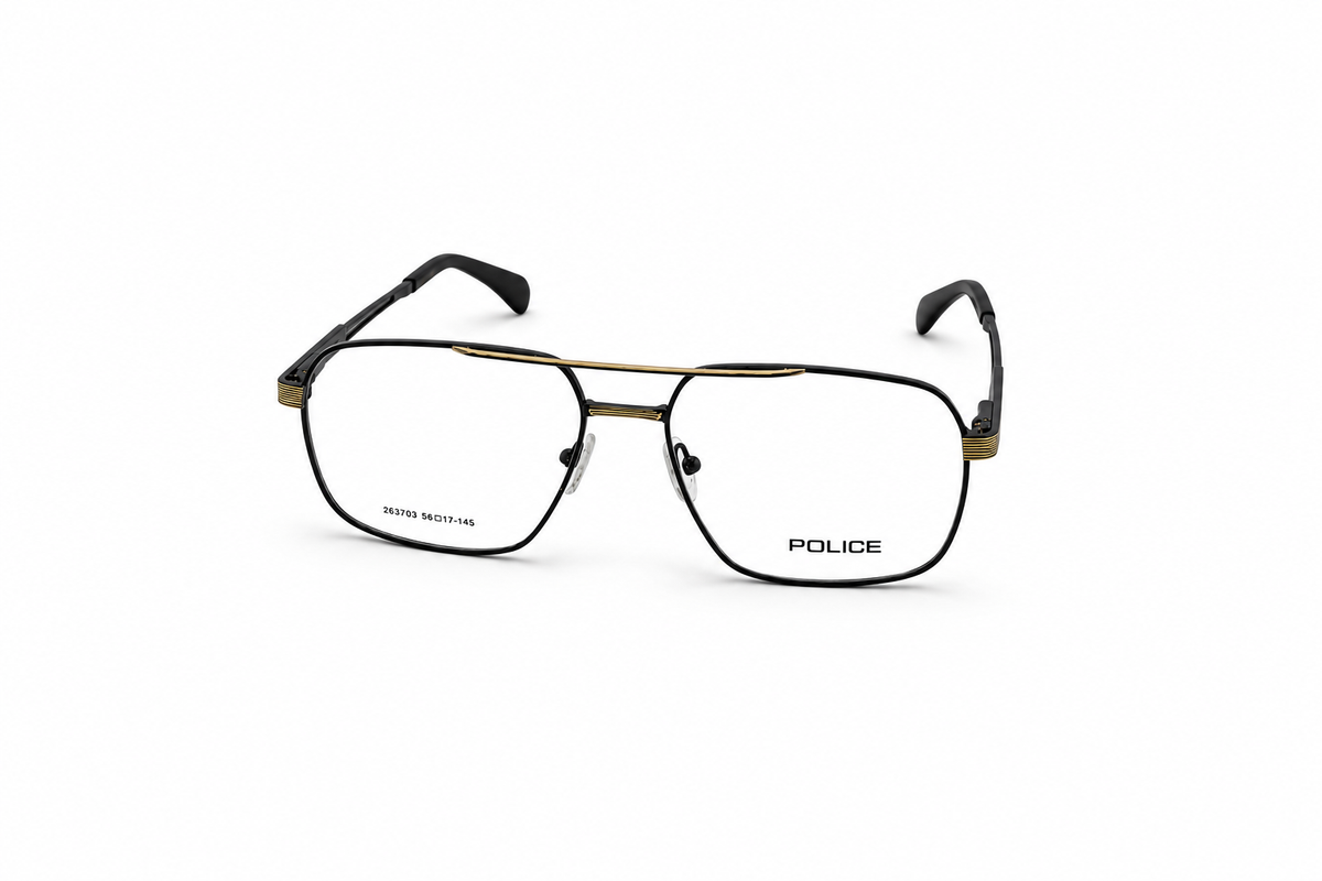 Police 253703 Black Gold - Front View White Background