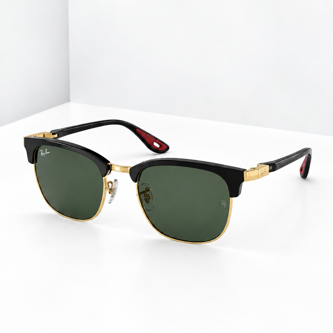 Ray-Ban Clubmaster Classic Sunglasses – Black & Silver | RB3016