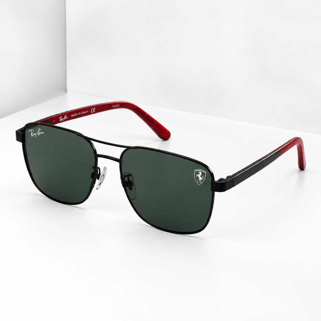 Ray-Ban x Scuderia Ferrari Polarized Sunglasses Black G-15 - RB8313M Premium
