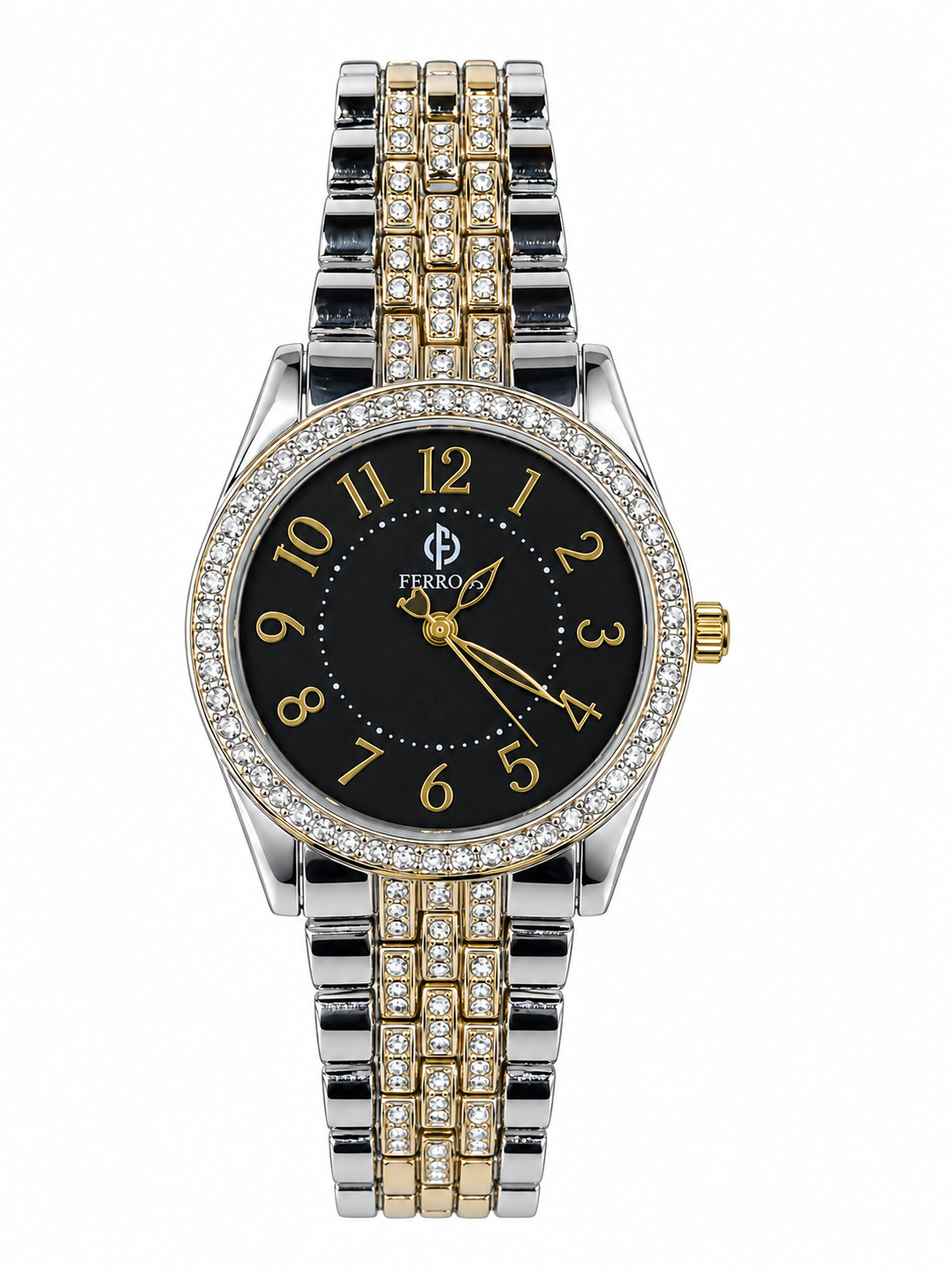 Ferro Luxury Rhinestone Analog Watch